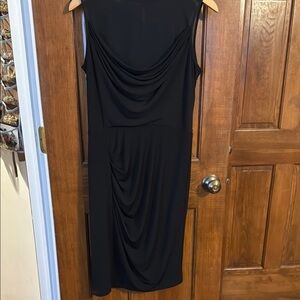 Max & Cleo Black Ruched Sheath Dress